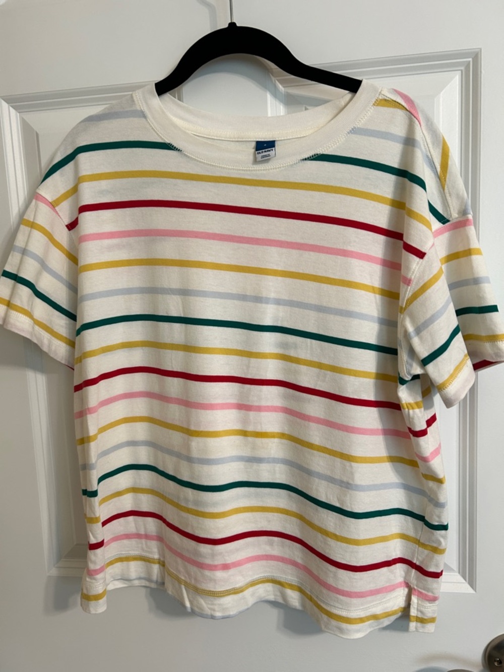 Women’s multi color striped tee